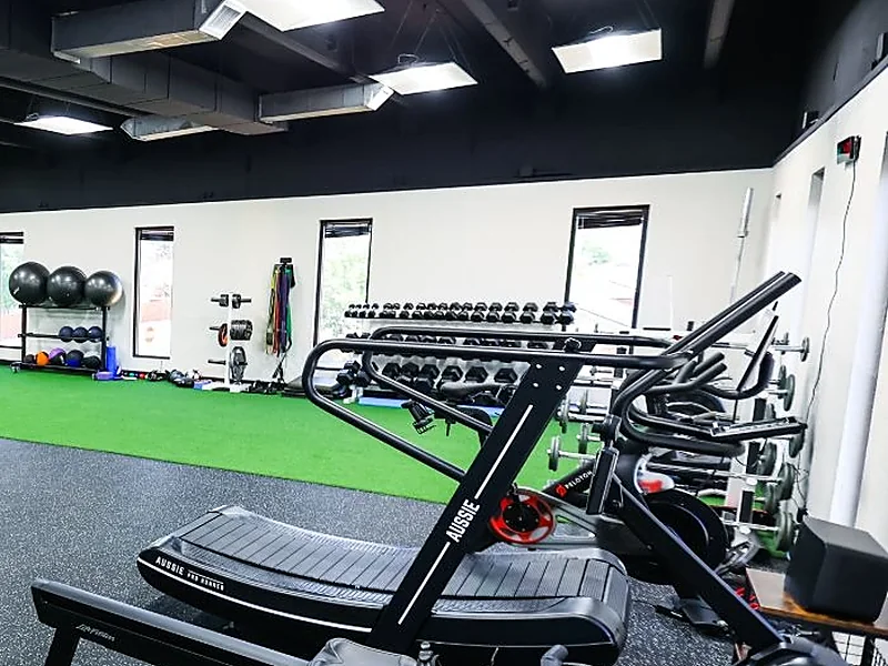 The turf and strength area at our Midland clinic